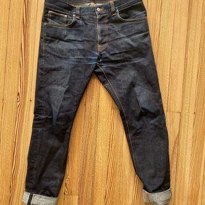 Nudie Jeans Dry Japan Selvage Lean Dean 33/32